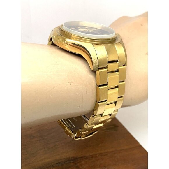 Invicta Men's Watch 2305 Pro Diver Automatic Blue Dial Gold MISSING THE BEZEL - Picture 12 of 14